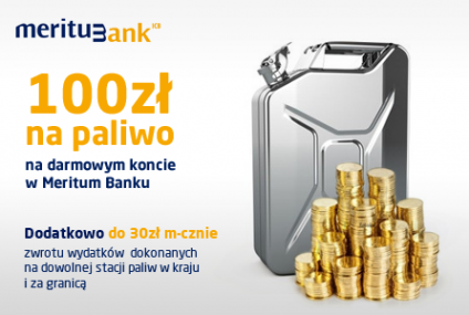 Meritum Bank na Grouponie daje 100 zł na paliwo