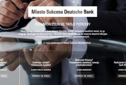 Kampania wizerunkowa połączonego Deutsche Bank Polska