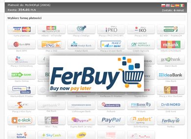 "Kup teraz, zapłać później" - nowa metoda płatności FerBuy na platformie Przelewy24