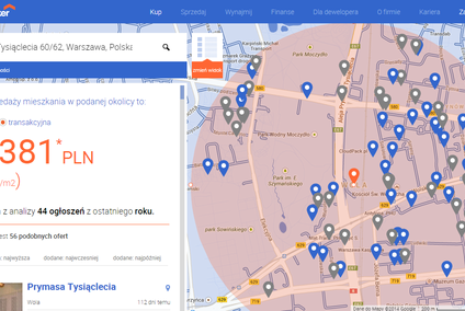 Ceny transakcyjne mieszkań w okolicy porównasz na mapie - nowa strona internetowa Home Brokera
