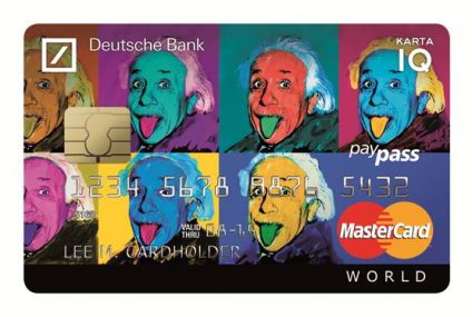 Albert Einstein dla Deutsche Bank Nowe karty debetowe i kredytowe IQ World MasterCard