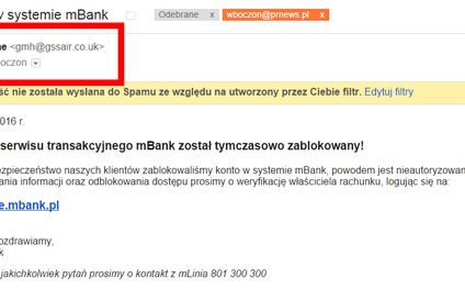Numery kart klientów mBanku na celowniku złodziei
