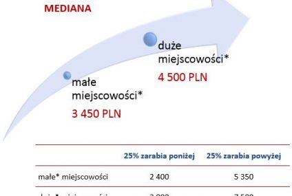 Wynagrodzenia w małych miastach w 2013 roku