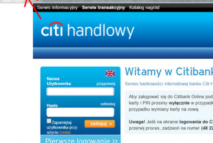 Uwaga! Próba wyłudzenia danych od klientów Citi Handlowego