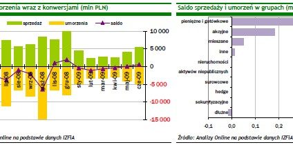 Sprzedaż  i umorzenia w krajowych funduszach inwestycyjnych - czerwiec 2009