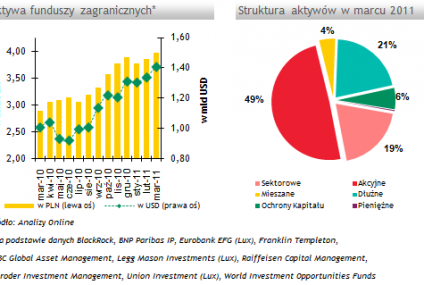 Analizy Online: Aktywa funduszy zagranicznych wyniosły 4,0 mld zł