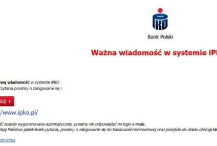 Phishing w PKO BP. Niebezpieczny moment, bo bank wymienia zmienia system