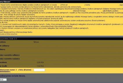 Wirus atakuje użytkowników mBanku
