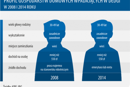 Utrzymuje się zjawisko nadmiernego zadłużenia. Zjawisko i profil zadłużonych