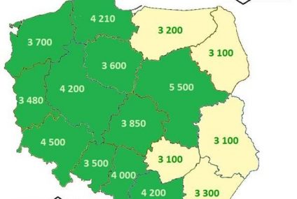 Płacowa Polska B? Ile zarabiają mieszkańcy wschodniej Polski