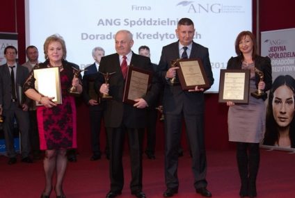 ANG Spółdzielnia Doradców Kredytowych „Liderem Przedsiębiorczości Roku 2012”