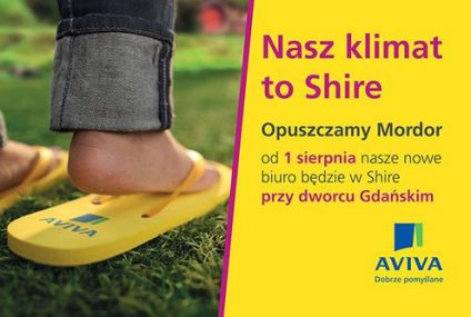 Aviva opuszcza warszawski Mordor. "Nasz klimat to Shire"