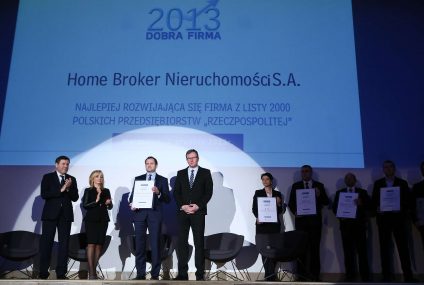 Home Broker najlepiej rozwijającą się firmą
