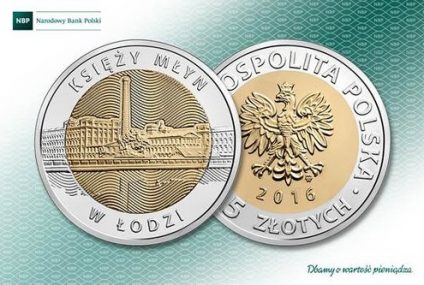 Księży Młyn w Łodzi na pięciozłotówce – nowa moneta obiegowa