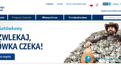 Chuck Norris wkroczył do Kredyt Banku