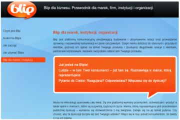 Blip uczy firmy, jak wykorzystać mikrobloging w celach biznesowych