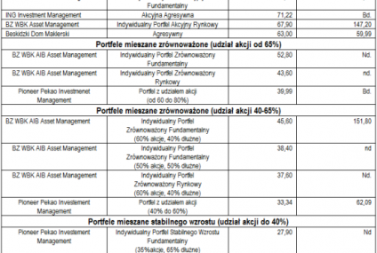 BZ WBK AIB Asset Management - niepokonani na rynku akcji