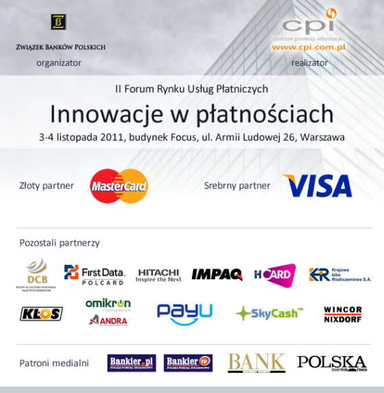 II Forum Rynku Usług Płatniczych "Innowacje w płatnościach"