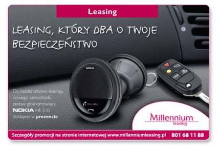 Nowa promocja dla kierowców w Millennium Leasing