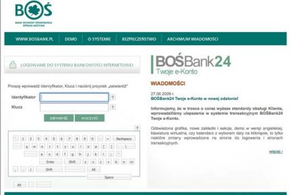 Lifting bankowości internetowej BOŚ Banku