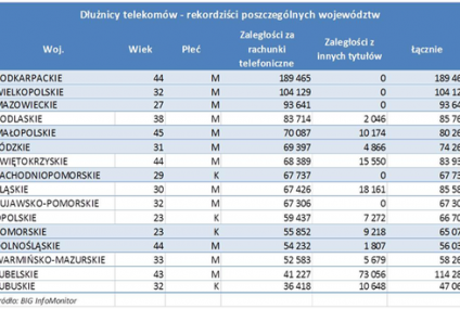 Ponad 300 tys. Polaków ma długi w telekomach