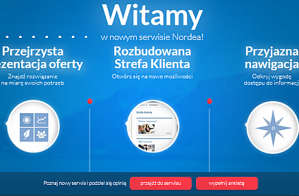 Nordea z nową stroną internetową