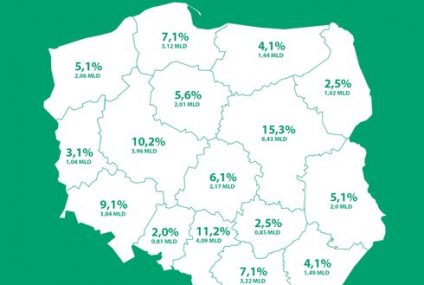 W 2015 roku banki udzieliły nam 196,5 tys. kredytów mieszkaniowych, na łączną kwotę 42 miliardów złotych. Jak wynika z najnowszych danych BIK, zdecydowanie najwięcej kredytów mieszkaniowych udzielono w województwie mazowieckim (30 tysięcy), śląskim (22 ty