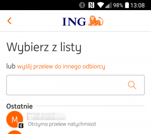 przelew na telefon Blik