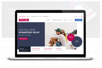 Nowa strona internetowa Banku Millennium