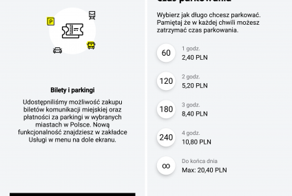 Bilety parkingowe trafiły do Mobilnego Portfela Raiffeisen Polbanku