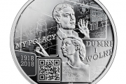 Pierwsza moneta kolekcjonerska NBP z kodem 2D w przeddzień widowiska Wolność we krwi