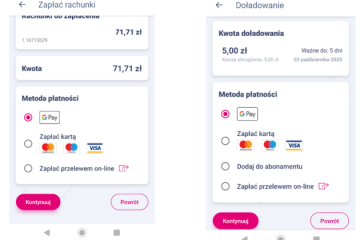 Płatność za fakturę i doładowanie konta w T‑Mobile również z Google Pay
