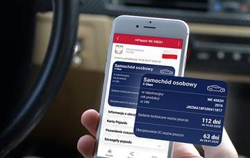 mPojazd wjeżdża na iPhony