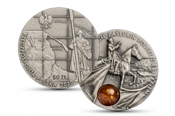 NBP wyda monetę z bursztynem na 100-lecie zaślubin Polski z Bałtykiem