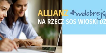 Allianz Polska wspiera naukę zdalną dzieci z SOS Wiosek Dziecięcych