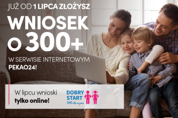 „Dobry Start” z Bankiem Pekao – wniosek o 300+ bez wychodzenia z domu