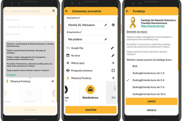 iTaxi wprowadza w aplikacji możliwość organizowania zbiórek pieniężnych