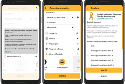 iTaxi wprowadza w aplikacji możliwość organizowania zbiórek pieniężnych