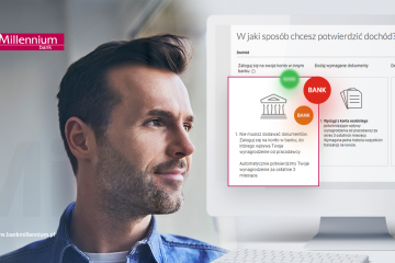 Bank Millennium rozszerzył usługę potwierdzania dochodu z wykorzystaniem logowania do innego banku o Pekao