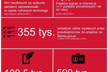 W 2020 r. dwukrotnie wzrosła liczba firm zakładanych online 