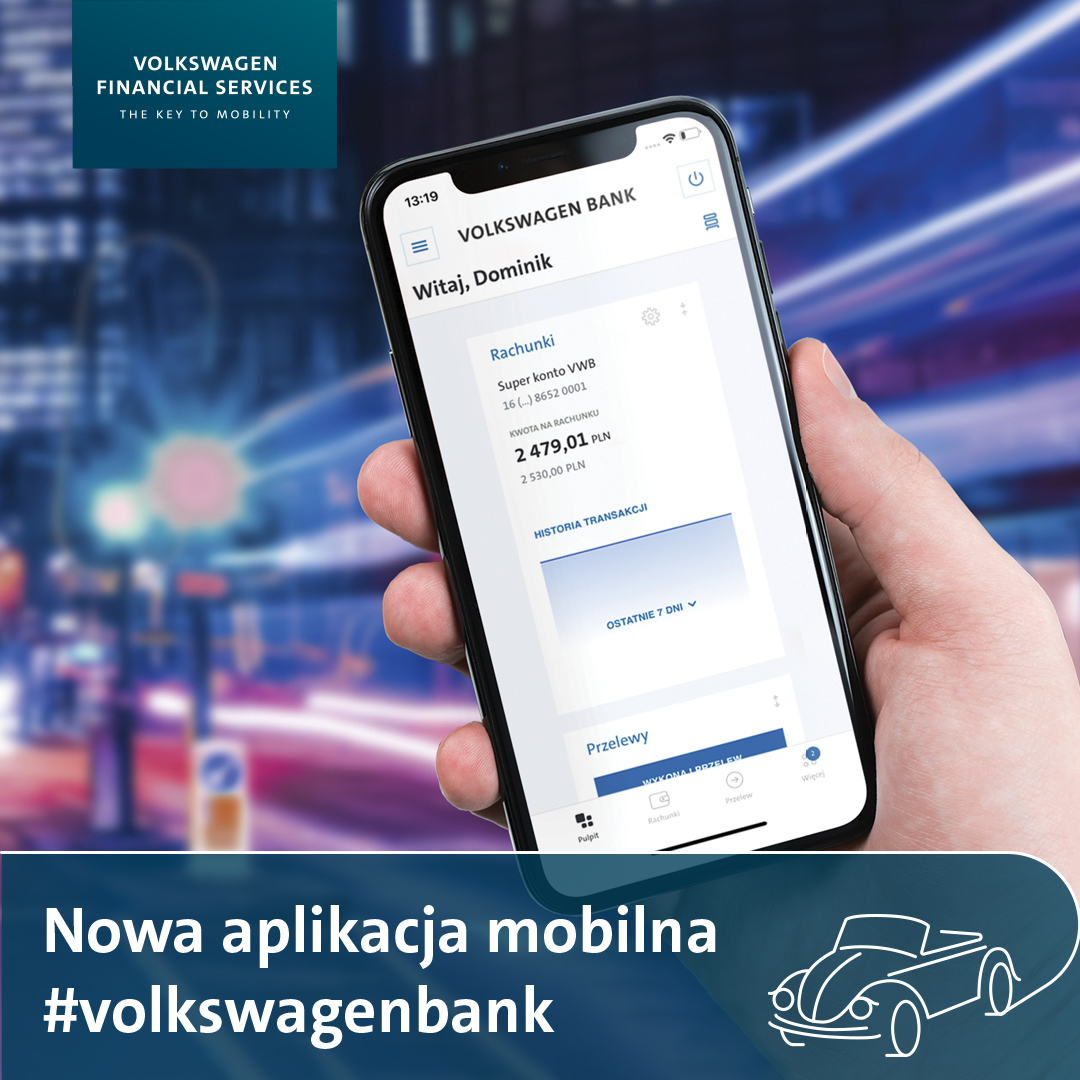 Volkswagen Bank udostępnił aplikację mobilną