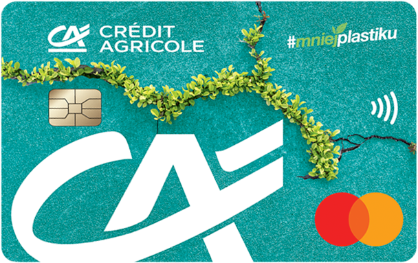Credit Agricole wprowadził do oferty kartę wykonaną z ekotworzywa