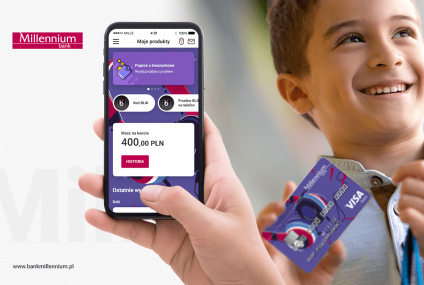 Aplikacja mobilna i płatności kartą w telefonie dostępne dla najmłodszych w Banku Millennium