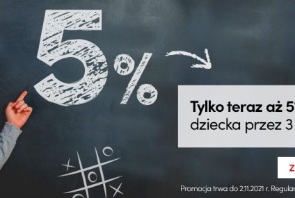 5% na koncie oszczędnościowym PeoPay KIDS