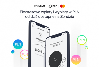 Zonda i ZEN.COM nawiązali współpracę, która pozwoli użytkownikom walut cyfrowych na natychmiastowe wpłaty i wypłaty środków w PLN 