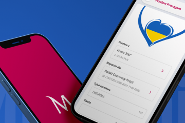 Specjalny Przelew Pomagam w aplikacji mobilnej Banku Millennium