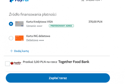 PayPal wprowadza funkcję Give at Checkout umożliwiającą przekazywanie mikrodarowizn na cele charytatywne podczas zakupów online