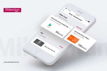 Kody doładowań do gier, multimediów oraz aplikacji dostępne w Banku Millennium