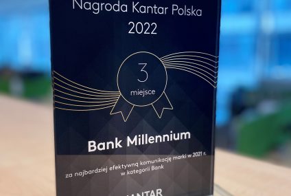 Bank Millennium z nagrodą Kantar Polska za najbardziej efektywną komunikację marki 2021