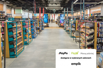 Płatności odroczone PayPo dostępne w wybranych sklepach stacjonarnych Empik
